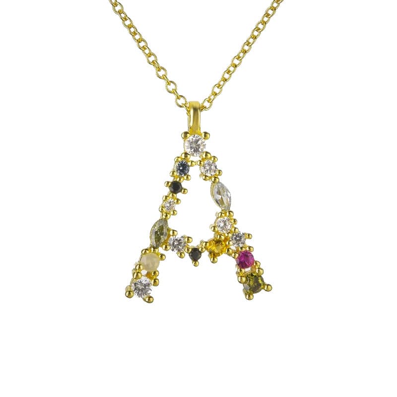 Initial Gold Necklace – Azure Chic jewellery