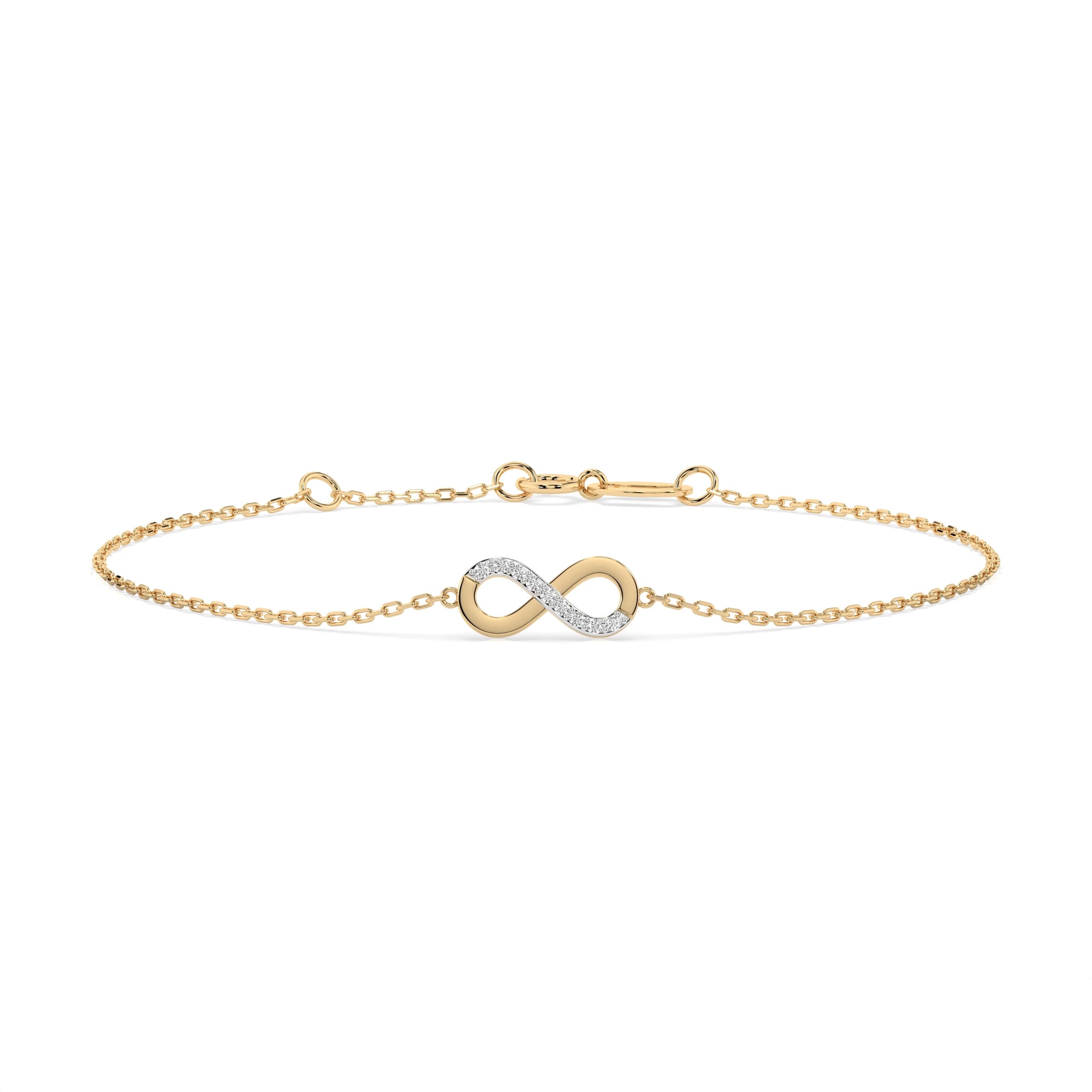 Aenaos 0.05 ct tw Diamond Infinity Bracelet – Azure Chic fine jewellery