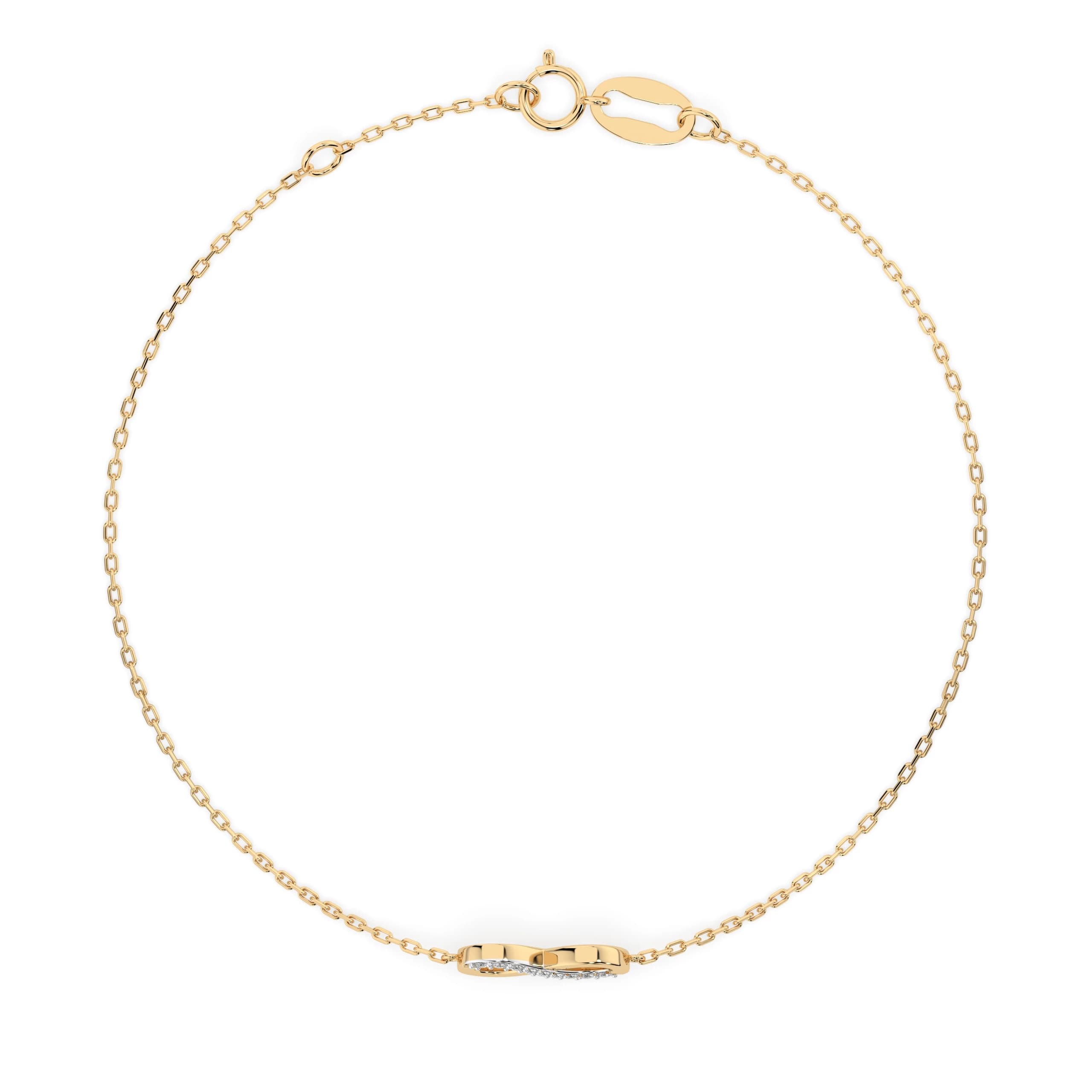 Aenaos 0.05 ct tw Diamond Infinity Bracelet, second view – Azure Chic fine jewellery