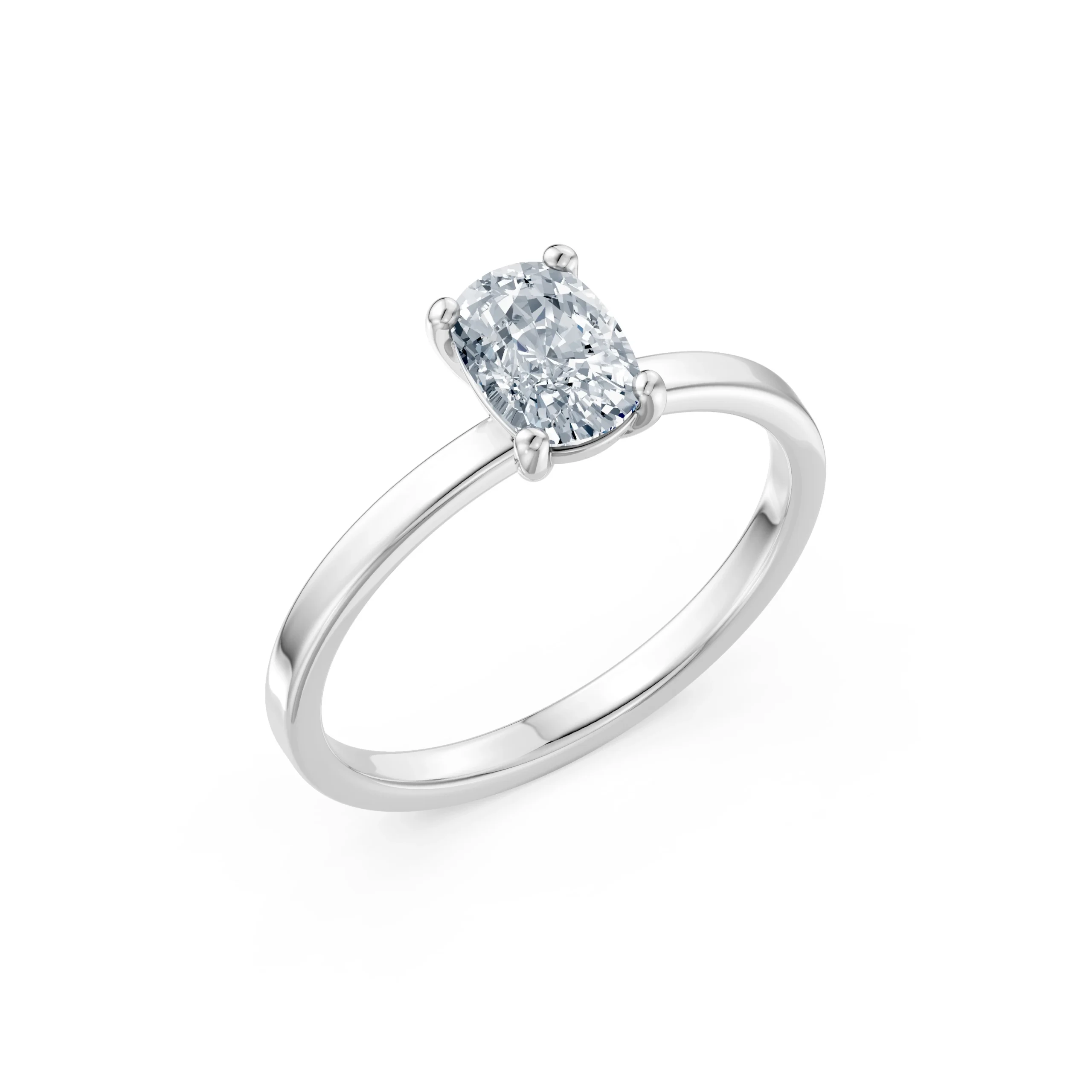 1 carat cushion lab-grown diamond ring – Azure Chic fine jewellery