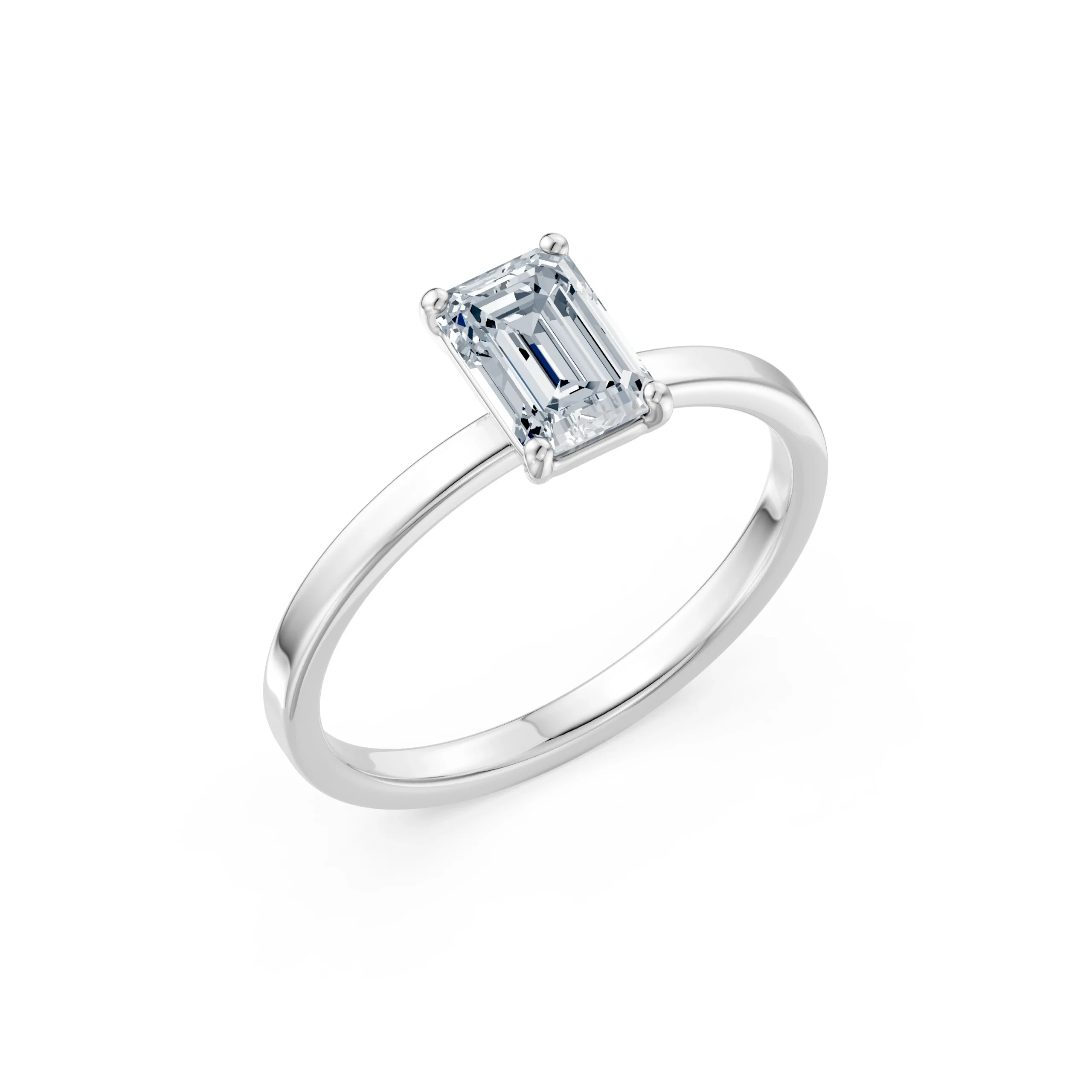 1 carat emerald lab-grown diamond ring – Azure Chic fine jewellery