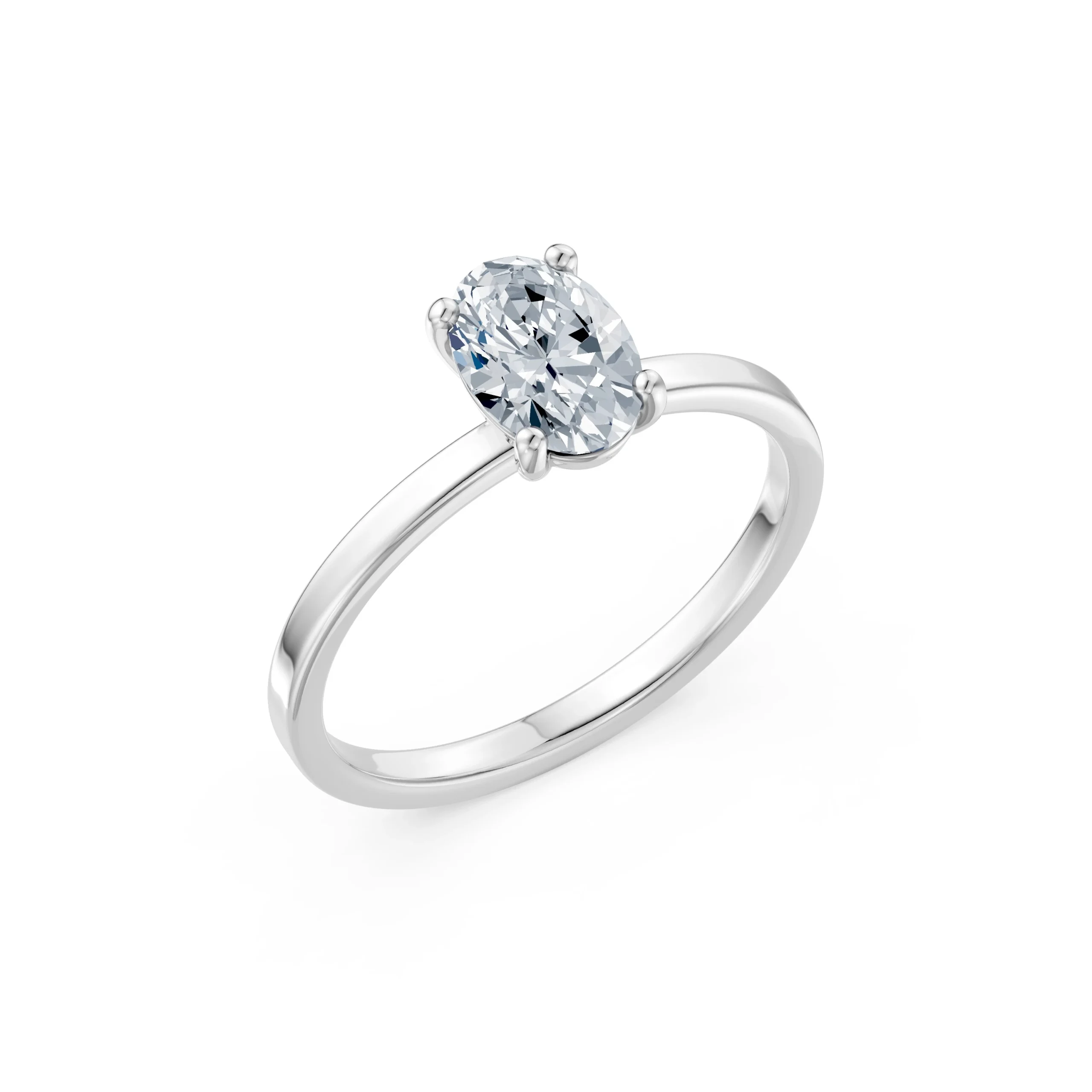 1 carat oval lab-grown diamond ring – Azure Chic fine jewellery