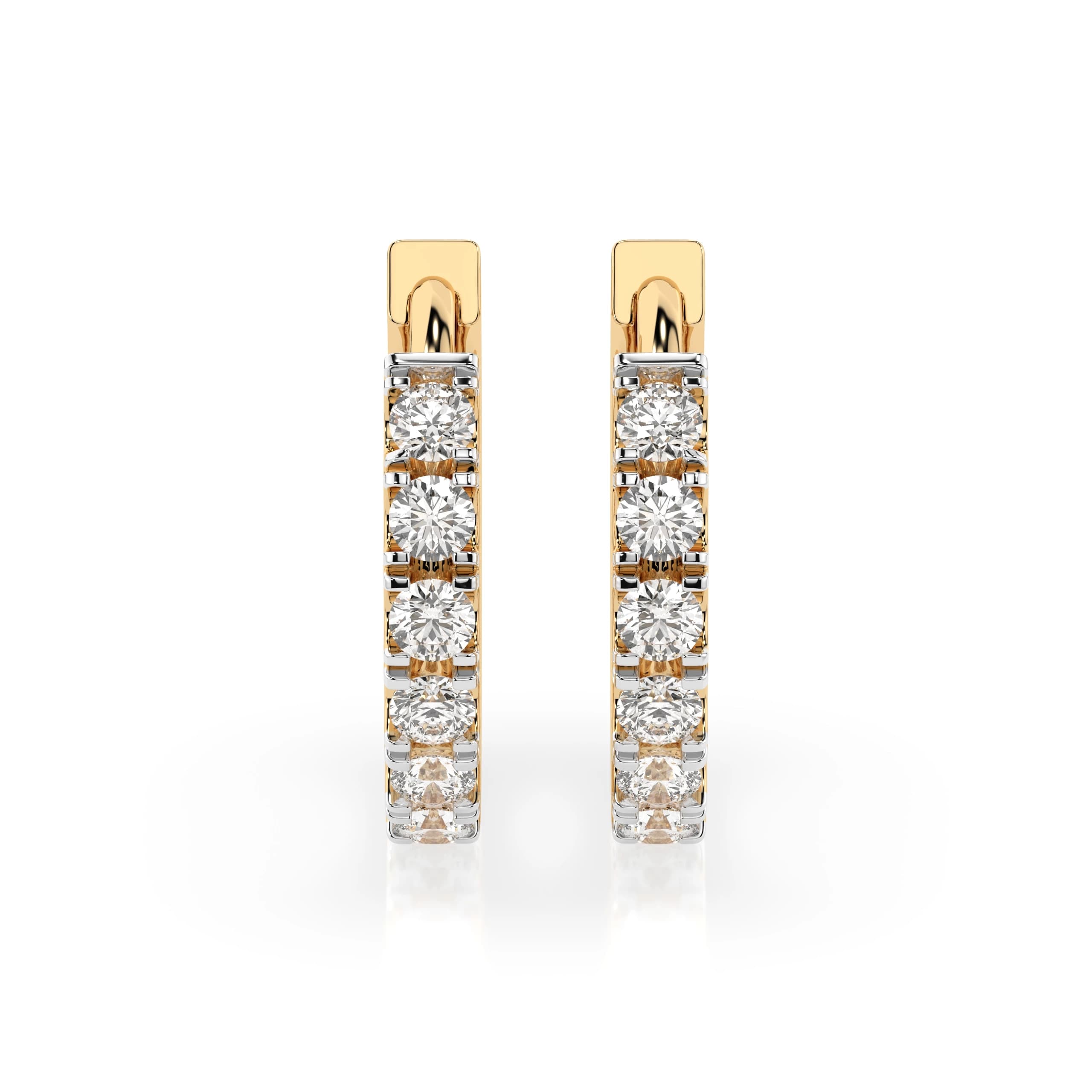 Iris 0.42 ct tw Diamond Hoop Earrings – Azure Chic fine jewellery