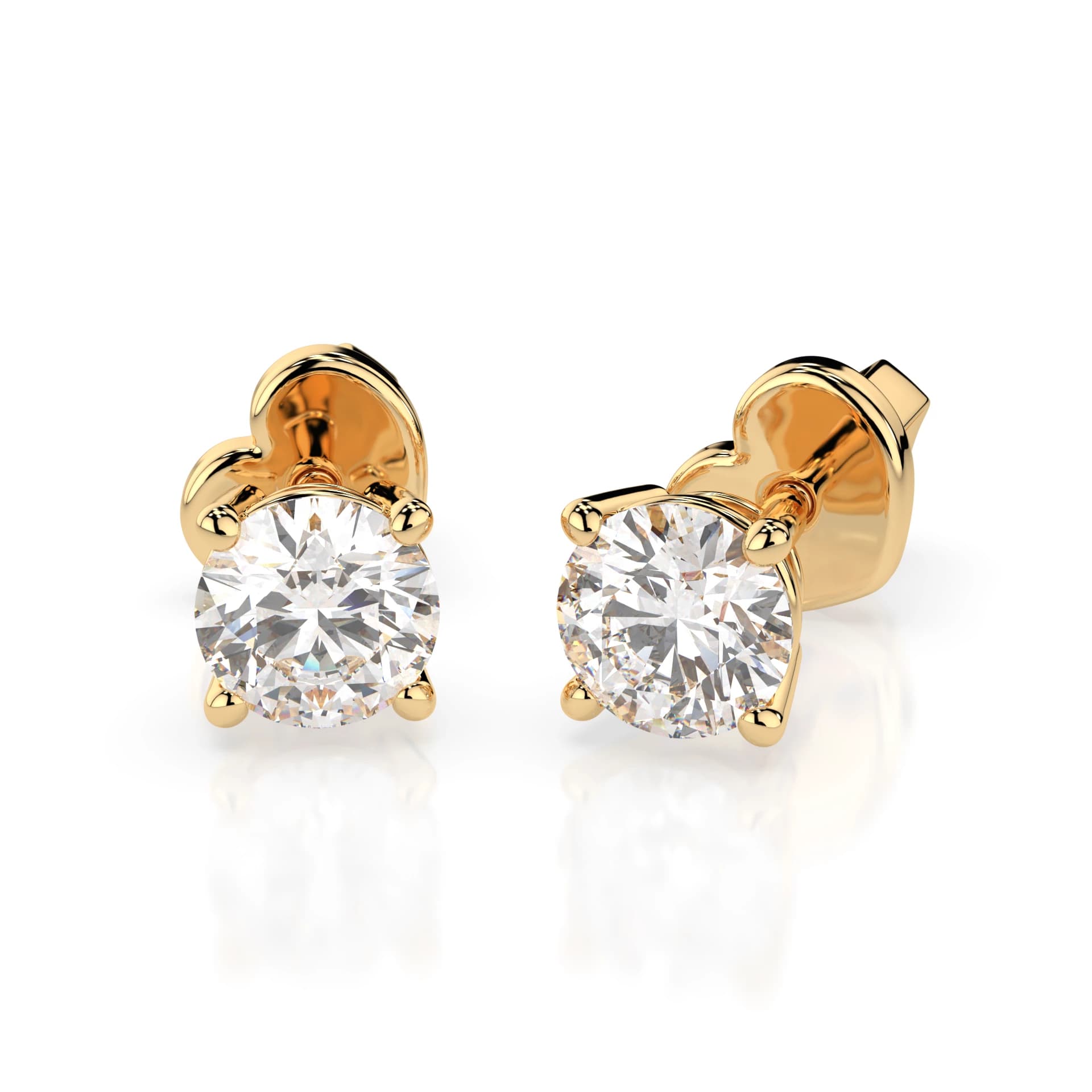 Kyra 0.60 ct tw Four-Prong Diamond Stud Earrings – Azure Chic fine jewellery