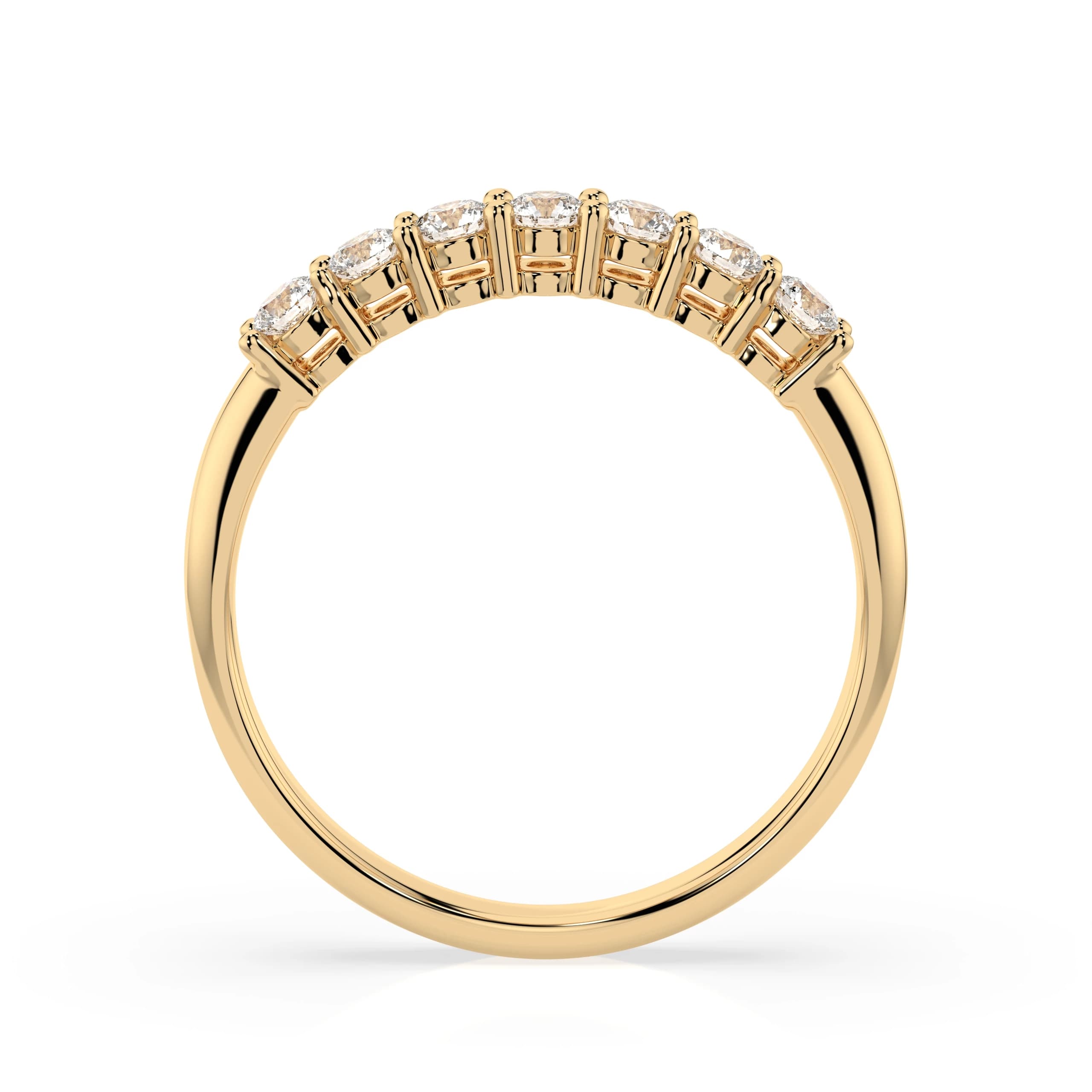 Melina 0.42 ct tw Seven-Stone Diamond Eternity Ring, second view – Azure Chic fine jewellery