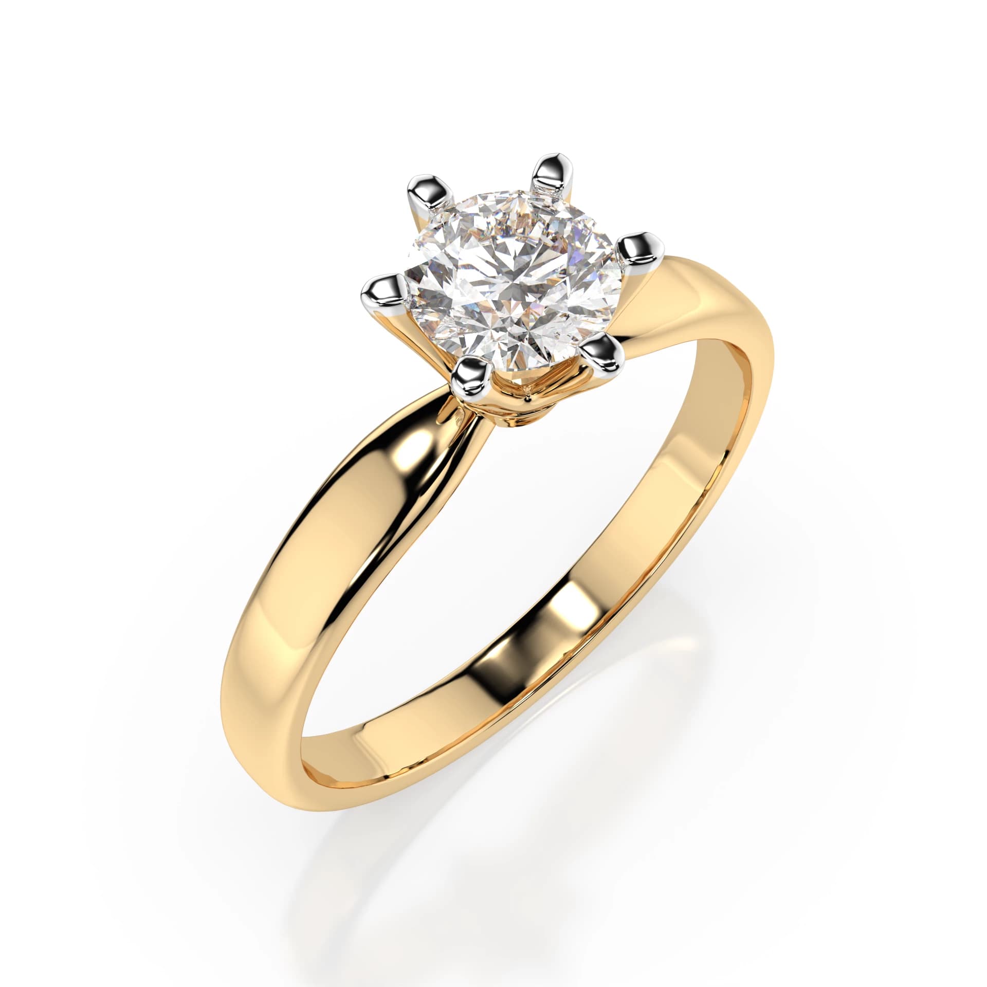 Thalia 0.50 ct Six-Prong Diamond Solitaire Engagement Ring – Azure Chic fine jewellery