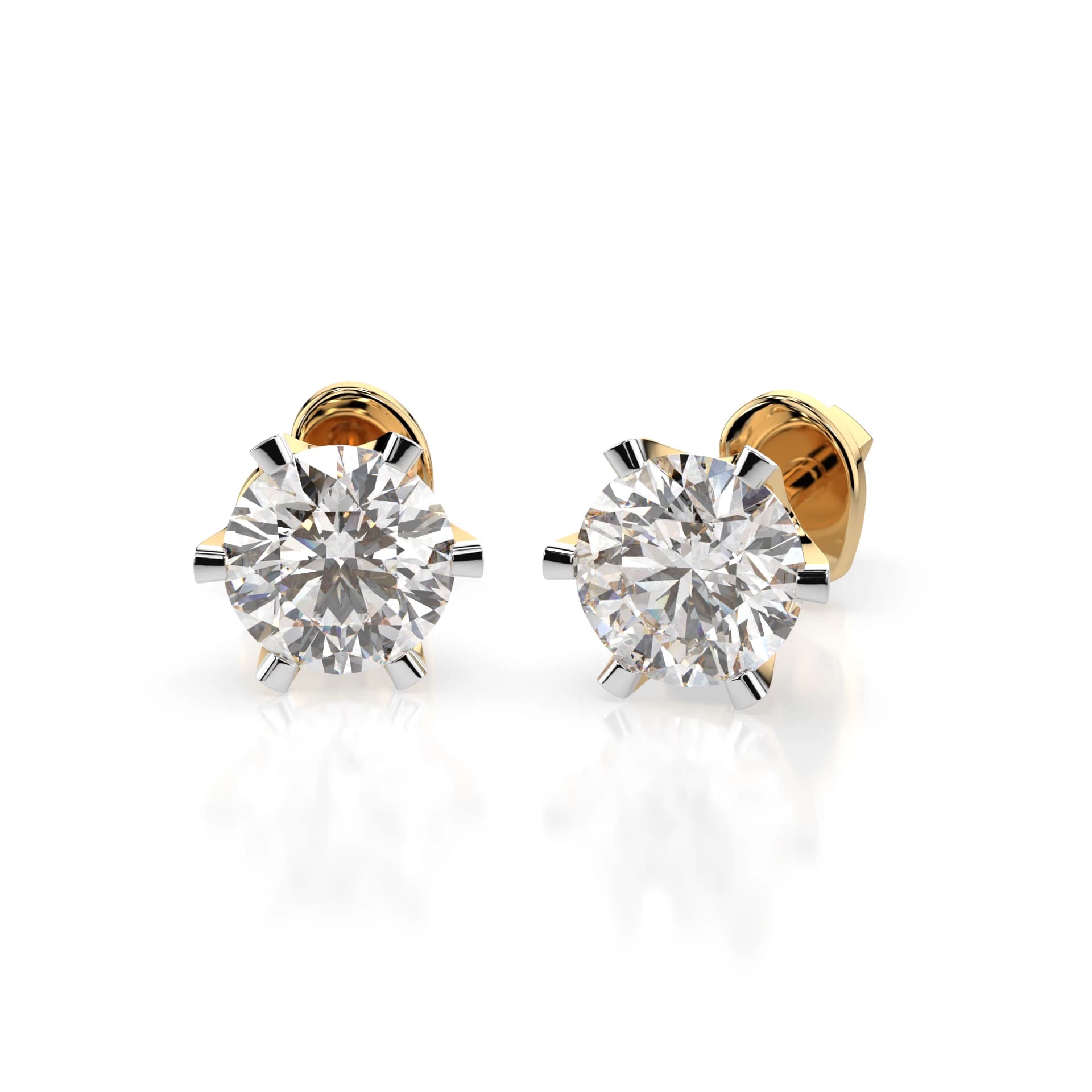 Diamond Earrings in solid gold – Azure Chic fine jewellery